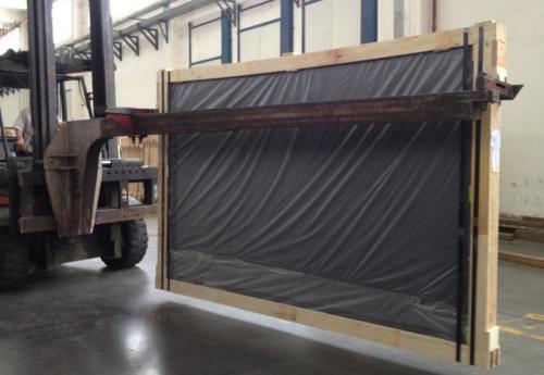 フォークリフトジブガラスの取り扱い