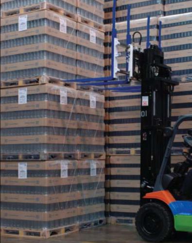 飲料産業でのシングルダブルパレットフォークの使用