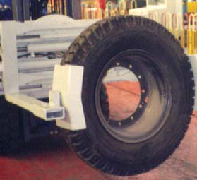 スリップオンフォークタイヤクランプ